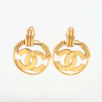 シャネル CHANEL イヤリング ココマーク メタル シルバー