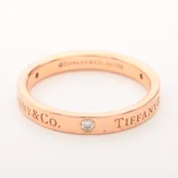 ティファニー フラットバンド 3P ダイヤ 750(PG)