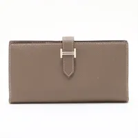 エルメス ベアン ヴォーエプソン エトゥープ シルバー金具