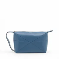 ロエベ アナグラム レオ レザー トートバッグ ネイビー AB