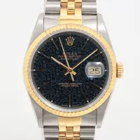 ロレックス デイトジャスト 16233 SS×YG AT プリントコンピューター文字盤