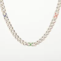 ヴィトン ネックレス LV モザイク M01532 GP ネックレス AK2283 シルバー ＡＢランク