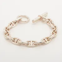 エルメス シェーヌダンクルMM 925 ブレスレット シルバー