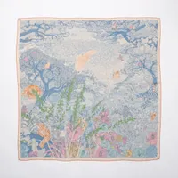 エルメス カレジェアン  Retour a la Nature 自然回帰 カシミヤ×シルク ストール ＡＢランク