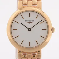 ロンジン YG QZ 白文字盤