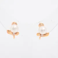 ミキモト パール ダイヤ K18(YG)