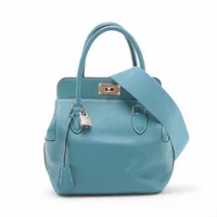 エルメス ツールボックス20 エバーカラー ブルージーン シルバー金具