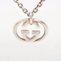 グッチ インターロッキングG 925 ネックレス シルバー ＡＢランク