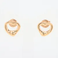 ティファニー クロスステッチ ダイヤ ピアス 750(YG) ABランク