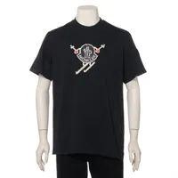 モンクレール コットン Tシャツ 23年 ブラック ＡＢランク