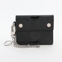 ヴィトン×シュプリーム エピ コンパクトウォレット M67711 レザー コンパクトウォレット ブラック