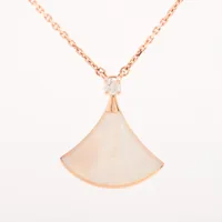 ブルガリ ディーヴァドリーム パール ダイヤ ネックレス 750 PG 3586 BVLGARI - ブルガリ ディーヴァドリーム パール ダイヤ
