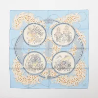 【新品未使用】エルメスカレ90 Legende Brodee シルク スカーフ 極美品 HERMES エルメス カレ90 BRIDES DE GALA 式典用馬靭