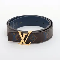 ヴィトン サンチュール イニシャル M9498 PVC×レザー ベルト AC3188 75