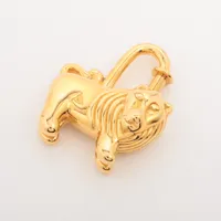エルメス　ライオン　カデナ　ゴールド　1997 HERMES(エルメス) 1997年限定 lion cadena charm ライオン