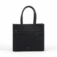 ディオール オブリーク サファリ キャンバス×レザー トートバッグ ブラック ＡＢランク
