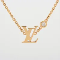 ルイ・ヴィトン パンダンティフ イディール ブロッサム LV ダイヤ 750(YG)