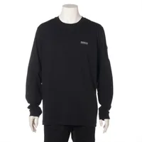 モンクレール コットン ロングTシャツ 23年 ブラック ＡＢランク