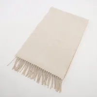ロエベ アナグラム ウール×カシミヤ マフラー ベージュ ＡＢランク