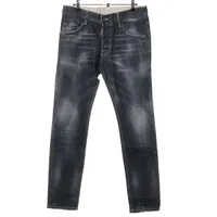 ディースクエアード コットン×ポリウレタン デニムパンツ 22AW グレー Ａランク