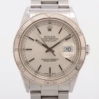 ロレックス デイトジャスト ターノグラフ 16264 SS AT シルバー文字盤