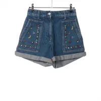 ヴァレンティノ コットン ショートパンツ ブルー ＡＢランク