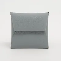 エルメス バスティア ヴォーエプソン グレー シルバー金具 Ａランク