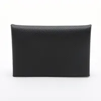 エルメス カルヴィ ヴォーエプソン ブラック シルバー金具 Ａランク