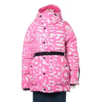 ディースクエアード ポリエステル ダウンコート 20AW ピンク Ａランク