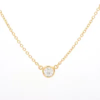 ティファニー バイザヤード 1P ダイヤ 750(YG)