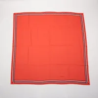 エルメス カレジェアン カシミヤ×シルク スカーフ レッド ＡＢランク