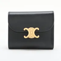 【超極美品】CELINEスモールフラップウォレット　トリオンフ　モノグラム 超極美品】CELINEスモールフラップウォレット トリオンフ