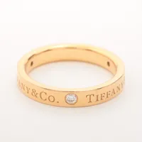 ティファニー フラットバンド 3P ダイヤ 750(PG)