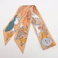 エルメス ツイリー MILLE ET UN LAPINS 千と一羽のうさぎ シルク