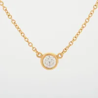 ティファニー バイザヤード 1P ダイヤ 750(YG)