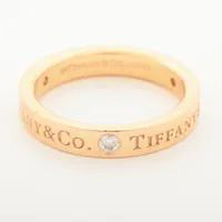 ティファニー フラットバンド 3P ダイヤ 750(PG)