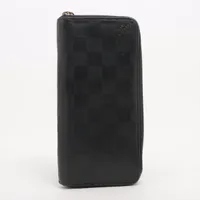 ルイ・ヴィトン ダミエ アンフィニ ジッピーウォレットヴェルティカル N63548 財布 ブラック