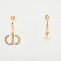 楽天市場】Dior ディオール Petit CD Baroque Stud Earrings