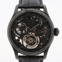 ヴァティックス SS×社外革 トゥールビヨン スケルトン文字盤 Ａランク