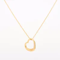 ティファニー オープンハート ダイヤ 750(YG)×18K(YG)