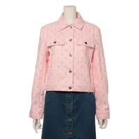 エルメス セリエ コットン デニムジャケット 23SS ピンク Ａランク