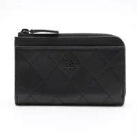シャネル マトラッセ レザー ブラック ブラック金具 ＡＢランク