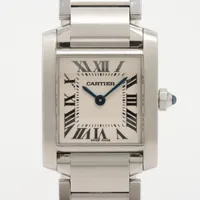 カルティエ タンクフランセーズ W51008Q3 SS QZ アイボリー文字盤