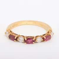 アクアスキュータム ルビー ダイヤ 750(YG)