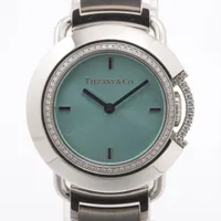 ティファニー SS QZ 青文字盤