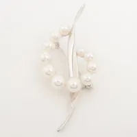 ミキモト パール ダイヤ ピアス K18(WG) 約7.0mm~7.5mm AB ミキモト パール ダイヤ ピアス K18(WG) 約7.0mm~7.5mm AB