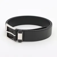 ヴィトン サンチュール M0542 PVC×レザー ベルト JJ2264 ブラック Ａランク