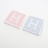 エルメス アヴァロン コットン タオル ブルー×ピンク Ｓランク