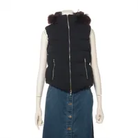 タトラス ポリエステル×ナイロン ダウンベスト 16AW ブラック Ａランク