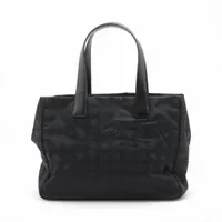 シャネル ニュートラベルライン ナイロン×レザー ブラック ゴールド金具 ＡＢランク